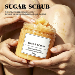 Esfoliante Corpo Idratante e Nutriente con Burro di Karité e Vitamina <span class=keywords><strong>C</strong></span> per una Pelle Liscia - Scrub Corpo Esfoliante allo Zucchero - Product Image 3