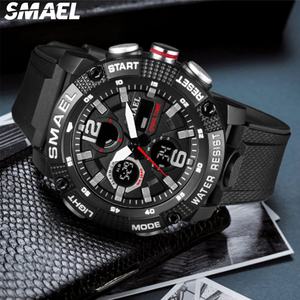 นาฬิกากันน้ำ SMAEL 8039 รุ่นล่าสุด สำหรับขายแบบดรอปชิปปิ้ง พร้อมฟังก์ชั่นจับเวลา นาฬิกาปลุก ดีไซน์ทันสมัยสำหรับวัยรุ่น นาฬิกาควอตซ์ดิจิตอลสำหรับผู้ชาย - Product Image 6