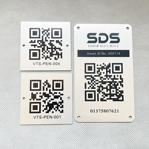 Targhette in Metallo Incise/Stampate con Numero di Serie Codice QR Codice a Barre Etichette in Alluminio per Beni - Product Image 6