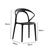 Chaise de salle à manger en plastique moderne et simple, style nordique, pour la maison, les restaurants, les hôtels, usage créatif en extérieur, réunion, tendance, ajourée, style Ins