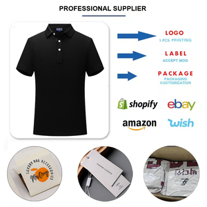 قميص بولو رجالي عالي الجودة بشعار مخصص، قميص جولف من القطن والإسباندكس مناسب للعمل، سريع الجفاف وبمقاس مناسب - Product Image 6
