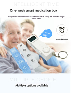 7 Ngày Hàng Tuần kỹ thuật số Pill Organizer 28 ngăn thông minh Pill kế hoạch Pill hộp thuốc Trường hợp với nhắc nhở hẹn giờ hộp thuốc - Product Image 6