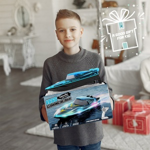 Flytec V666 2.4G LED Remote <b>Control</b> Racing Boat 15 km/h Waterproof Speed Boat Toy With Auto Reset For Pool Lake Kids - Product Image 2