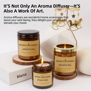 Bougie parfumée artisanale en cire <span class=keywords><strong>de</strong></span> soja sans fumée <span class=keywords><strong>pour</strong></span> chambre à coucher, aide au sommeil, cadeau, boîte souvenir, style classique - Product Image 6