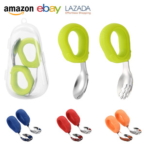 Juego de Cubiertos <span class=keywords><strong>para</strong></span> Niños de Acero Inoxidable de Grado Alimenticio con Caja de Almacenamiento, Aptos <span class=keywords><strong>para</strong></span> Lavavajillas, Portátiles, <span class=keywords><strong>para</strong></span> Bebés - Product Image 1