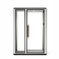 Mobilier commercial Acoustique Cabine silencieuse pour 2 personnes Cabine insonorisée Studio d'enregistrement Bureau Salle de conférence