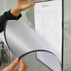 Gran oferta soporte de señal magnética para documentos de carteles A4 marcos de fotos de exhibición autoadhesivos - Product Image 1