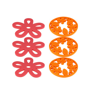 Silicone Floral Heat Insulating Mat Round Table Mat For Tea Cup Plate Home Use - Product Image 3