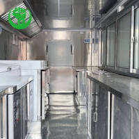 2025 Vente Chaude Sortie D'usine Polyvalent Mobile Électrique Fast Food Snack Boisson Boissons Rose Alimentaire Remorque