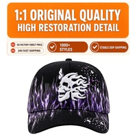 Gorras de Béisbol Personalizadas con Diseño de Barba, Modelo X Ct Galaxy Chrome, de 5 Paneles, Unisex, con Visera Curva, Gorras Deportivas, Gorras de Barba para Halloween