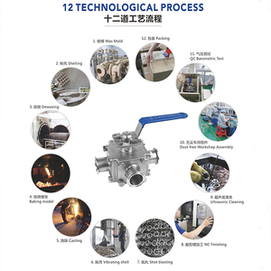 Van bi vệ sinh 3 mảnh, cấp thực phẩm, kẹp ba chấu, không hồi lưu, dùng tay, sản xuất trực tiếp tại nhà máy, dành cho trung tâm dữ liệu - Product Image 6