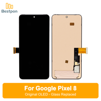 Remplacement pour l'écran OLED du Google Pixel 8, assemblage d'écran original + verre remplaqué, contrôle qualité à 12 points