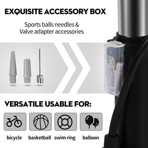 Bomba de Bicicleta de Alta Presión Baimei con Cabezal de Válvula Inteligente Reversible <span class=keywords><strong>Presta</strong></span> y Schrader, con Manómetro, Bomba de Pie - Product Image 2