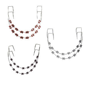 เครื่องมือจัดฟันแฟชั่นสไตล์การ์ตูน ของตกแต่งข้ามพรมแดน มีให้เลือกหลากหลายสี ผลิตจากพลาสติกและโลหะ - Product Image 5