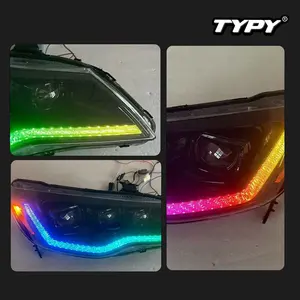 Faros Delanteros TYPY de 12 V para Automóviles FD2 2012-2015, Luces de Circulación Diurna LED, Intermitentes Dinámicos, Accesorios para Automóviles - Product Image 5