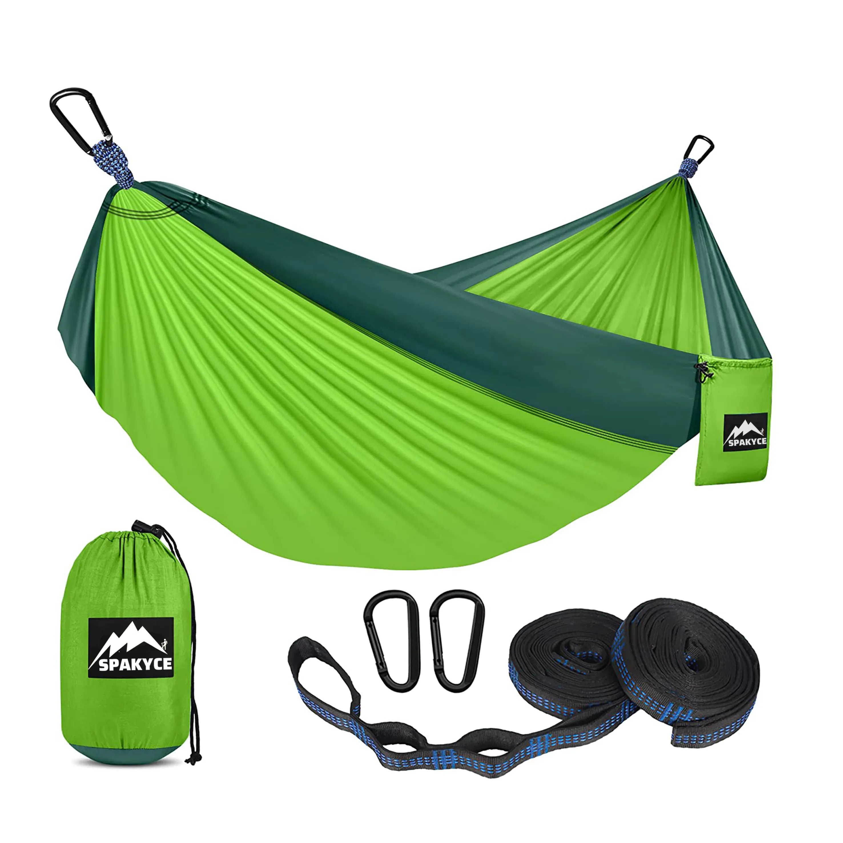 Nylon Portable Camping Hammock With Tree Straps Outdoor Portable Hammock