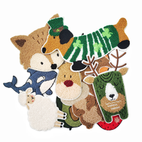 Écussons thermocollants personnalisés en chenille écologique brodés d'animaux pour badges, logos de vêtements et conceptions de vêtements