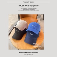 Gorra Deportiva Vintage Estilo Coreano con 26 Letras, Visera Ancha para Mujer y Hombre, Sombrero para Rostro Pequeño, Gorra para Niños para Campamento al Aire Libre con Protección UV