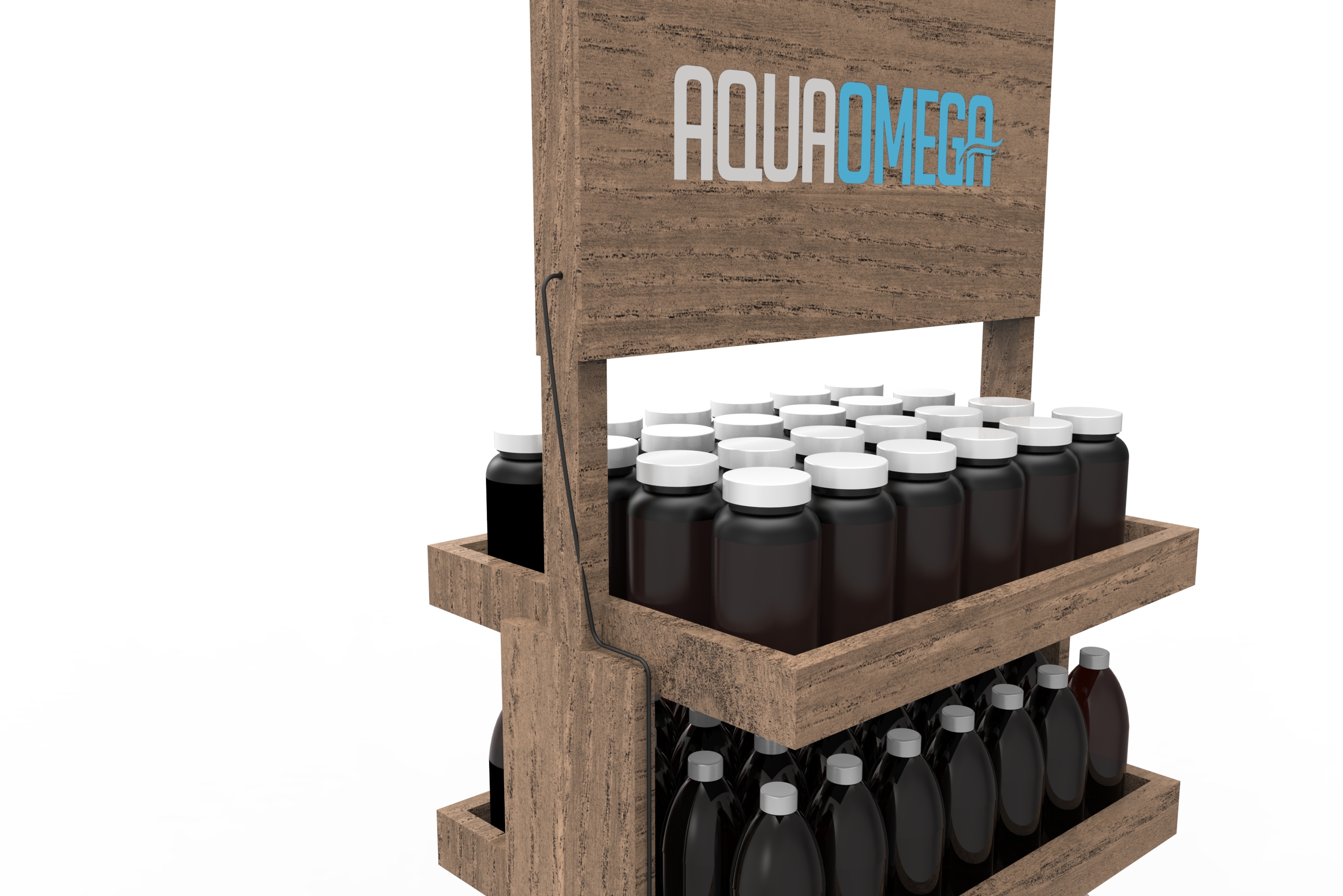 New Arrival Wood Display Stand Bottle Display Rack for Healthcare Products — view 4