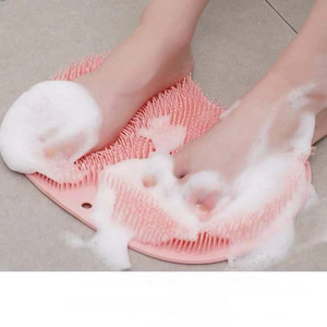 Almohadilla de silicona para frotar los pies, cepillo para la espalda, baño de masaje para eliminar la piel muerta, baño de silicona, antideslizante, venta al por mayor