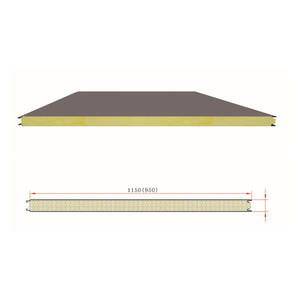 40mm, 50mm, 75mm, 100mm d'épaisseur Isolation de chambre froide Panneau sandwich PIR/ PU/<span class=keywords><strong>EPS</strong></span> - Product Image 1