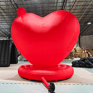 ลูกโป่งรูปหัวใจขนาดใหญ่สำหรับงานกลางแจ้ง ตกแต่งงานปาร์ตี้วันวาเลนไทน์ โฆษณา ของตกแต่ง ทำจากผ้า Oxford PVC รับสั่งทำตามแบบ - Product Image 4