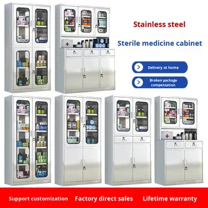 <span class=keywords><strong>Armoire</strong></span> à médicaments multifonctionnelle en acier inoxydable 304, design moderne, pour <span class=keywords><strong>pharmacie</strong></span>, clinique, hôpital, origine Chine - Product Image 3