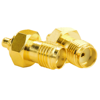 Adaptador RF de Alto Rendimiento SMA/MMCX-KJ, Conector Coaxial Recto de 50Ω, Conector Hembra SMA a Conector Macho MCX, Chapado en Oro