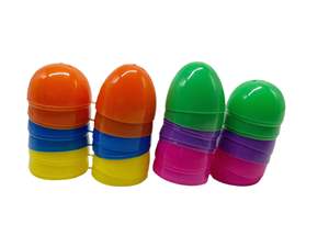 ईस्टर पार्टी खिलौने के विभिन्न आकार, कस्टम पैटर्न, नम रंगीन प्लास्टिक अंडे का समर्थन करता है। - Product Image 5