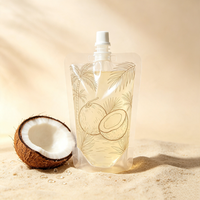 Bolsa de Plástico Transparente Personalizada con Boquilla para Bebidas, Leche y Líquidos, de 50ml, 100ml, 150ml, 200ml, 250ml, 380ml y 500ml