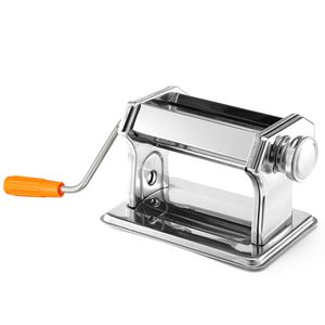 Máquina para Hacer Pasta de Acero Inoxidable DB Silver, Rodillo para Fettuccine con 9 Ajustes de Grosor, Herramientas para Pasta - Product Image 2