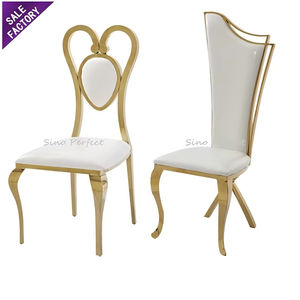 Foshan Sinoperfect Furniture Hot Sale Banquet Party Decoration Stacking Stackable Stainless Steel Rental Wedding <b>Chair</b> for Event - Product Image 5