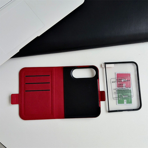 เคสโทรศัพท์หนังแบบมีช่องใส่บัตรพร้อมตัวล็อคแม่เหล็ก สำหรับ iPhone Ultra 18 พับได้ กันกระแทก พร้อมสายคล้องมือและขาตั้ง สำหรับ iPhone Ultra - Product Image 3