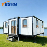 Maison préfabriquée de luxe, hiverisée, ignifuge, résistante au vent et aux tremblements de terre, insonorisée, avec salle de bain et cuisine, extensible