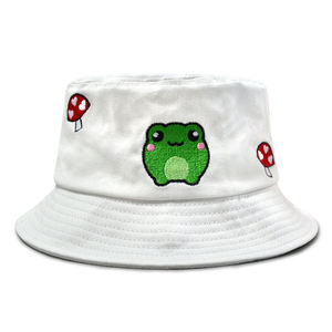 Sombrero de Pescador con Bordado de Logotipo de Animal de Dibujos Animados, Diseño Lindo, Algodón Suave y Transpirable, Unisex, para Playa, Verano - Product Image 2