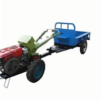 Remorque à charrette à main Micro-motoculteur Remorque agricole Véhicule tout-terrain avec remorquage arrière Camion à benne basculante Tracteur Machines agricoles automatiques
