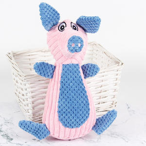 حيوان أليف أساسي لطيف لمشاهد التفاعل بين القطط والكلاب ، ألعاب حيوانات أليفة من القطيفة على شكل حيوان لصنع الصوت ومقاومة للمضغ - Product Image 1