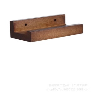 Wooden <b>wall</b>-mounted <b>vinyl</b> record rack, no drilling required, living room decorative disc shelf, <b>wall</b>-mounted album CD display - Product Image 5