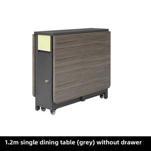 Moderno Juego de Comedor Sólido Estilo Crema para Apartamento Pequeño Combinación Sencilla de Sillas Retráctiles Multifuncionales y Móviles - Product Image 6