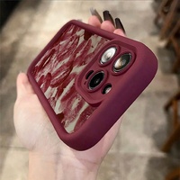 Coque anti-chute tout compris pour iPhone 17 Pro Max 16 15 14 13 12 11 8 Plus avec housse imprimée rouge à lèvres pour Apple Mobiles