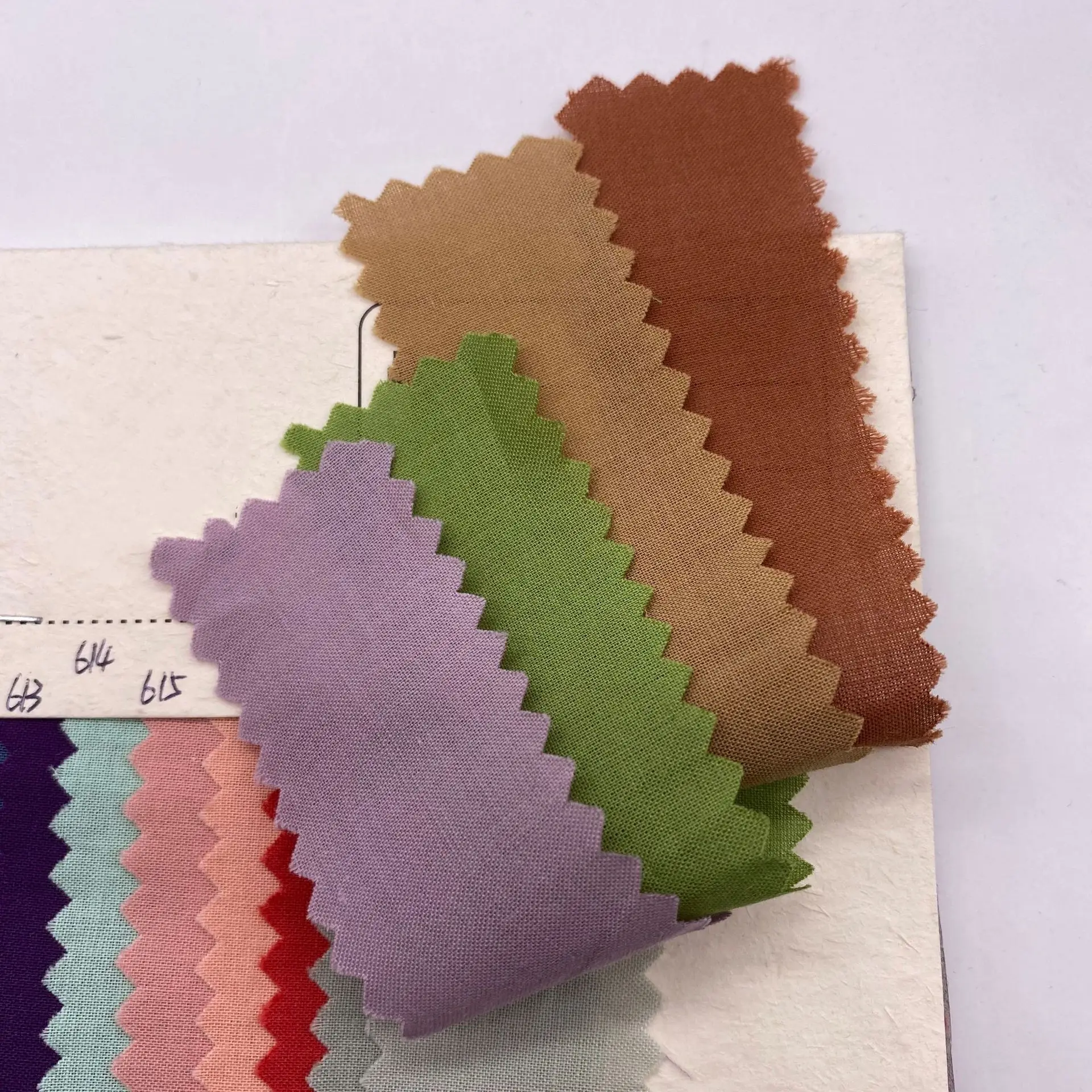 Tessuto di cotone intrecciato con fodera in cotone personalizzato in tinta unita di cotone di alta qualità