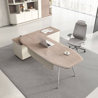 Table de bureau moderne en bois design grand bureau de direction bureau de directeur général de luxe Table de bureau d'angle bureau d'ordinateur