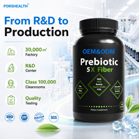 OEM ODM Poudre de fibres prébiotiques riches en fibres pour adultes, mélange pour boisson en capsules, Inuline FOS, fibres alimentaires solubles, sans gluten, végétalien, marque privée