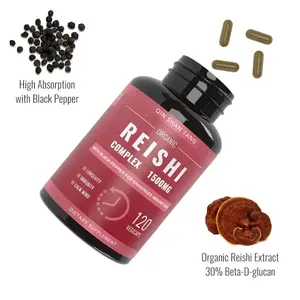 Özel etiket OEM ek kapsül <span class=keywords><strong>Ganoderma</strong></span> Lucidum özü toz kapsül <span class=keywords><strong>Lingzhi</strong></span> <span class=keywords><strong>Reishi</strong></span> özü mantar kapsül - Product Image 1