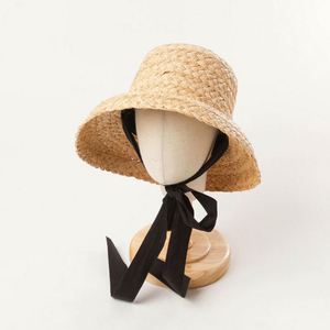 Sombrero de Paja Coreano Tejido a Mano, Estilo Retro, Copa Plana, Ala Plegable, para Niños y Niñas, Ideal para Viajes, Vacaciones y Playa - Product Image 6