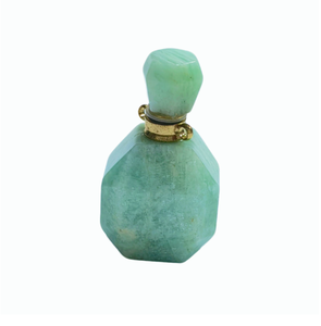 Pendentif diffuseur d'huiles essentielles rechargeable en pierre d'aventurine verte naturelle, vente en gros OEM d'usine, bijou flacon de parfum en cristal - Product Image 5