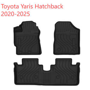 ชุดพรมปูพื้นรถยนต์แบบเต็มคัน 5D กันน้ำทุกสภาพอากาศ ผลิตจากวัสดุ TPE สำหรับรถยนต์โตโยต้า ยาริส แฮทช์แบ็ค ปี 2020-2025 รุ่นเม็กซิกัน - Product Image 2