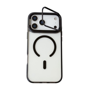 Shockproof <b>Hard</b> PC Phone <b>Case</b> with Metal <b>Camera</b> Kickstand Holder Magnetic Mobile Phone <b>Case</b> for Phone 17 Pro Max 15 16 17Pro - Product Image 2
