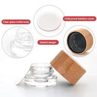 Bocaux en verre coloré pour concentrés de 5 ml, 7 ml, 9 ml, carrés et ronds, avec bouchon en plastique à l'épreuve des enfants, boîte en papier, emballage promotionnel