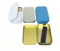 Boîte en métal rectangulaire classique, multifonctionnelle, moulée par injection, finition sablée, pliable, capacité 10-20L, pour cigarettes